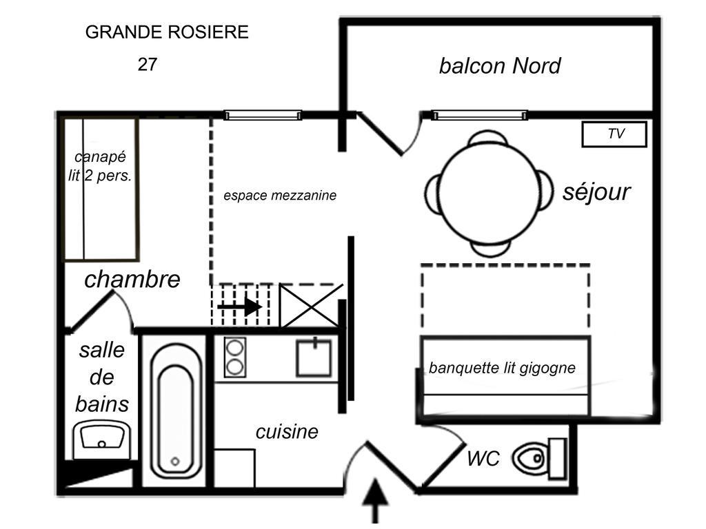Résidence Grande Rosière Méribel Habitación foto